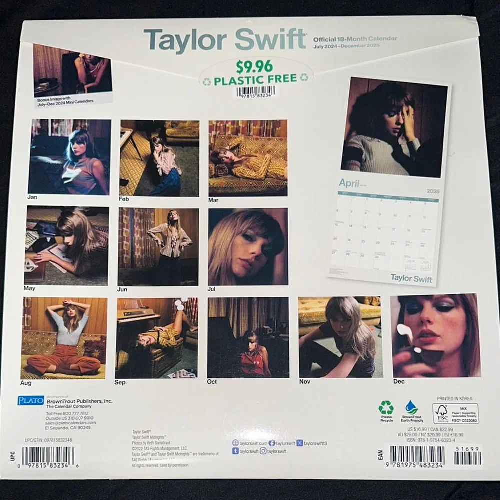 Taylor Swift Official Calendar